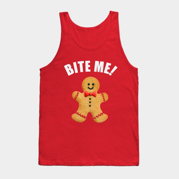 Gingerbread: Bite me! Tank Top by speedyturtle